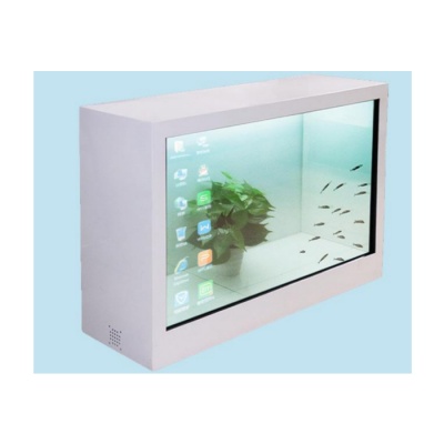 32 inch transparent cabinet infrared advertising machine - computer model