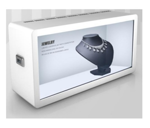 32 inch transparent cabinet infrared advertising machine - Android version