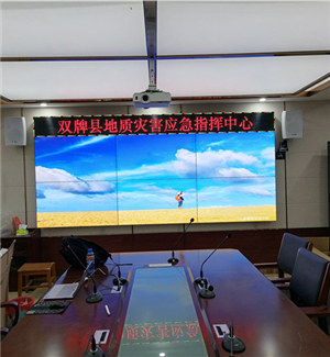 湖南永州双牌县会议室55寸2X3+LED