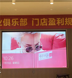 江苏南京新艺美业展厅55寸3.5mm2X2液压支架