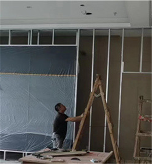 Shenzhen Nanshan Zhengda city live broadcast background wall 55 "3.5mm2x4 floor support